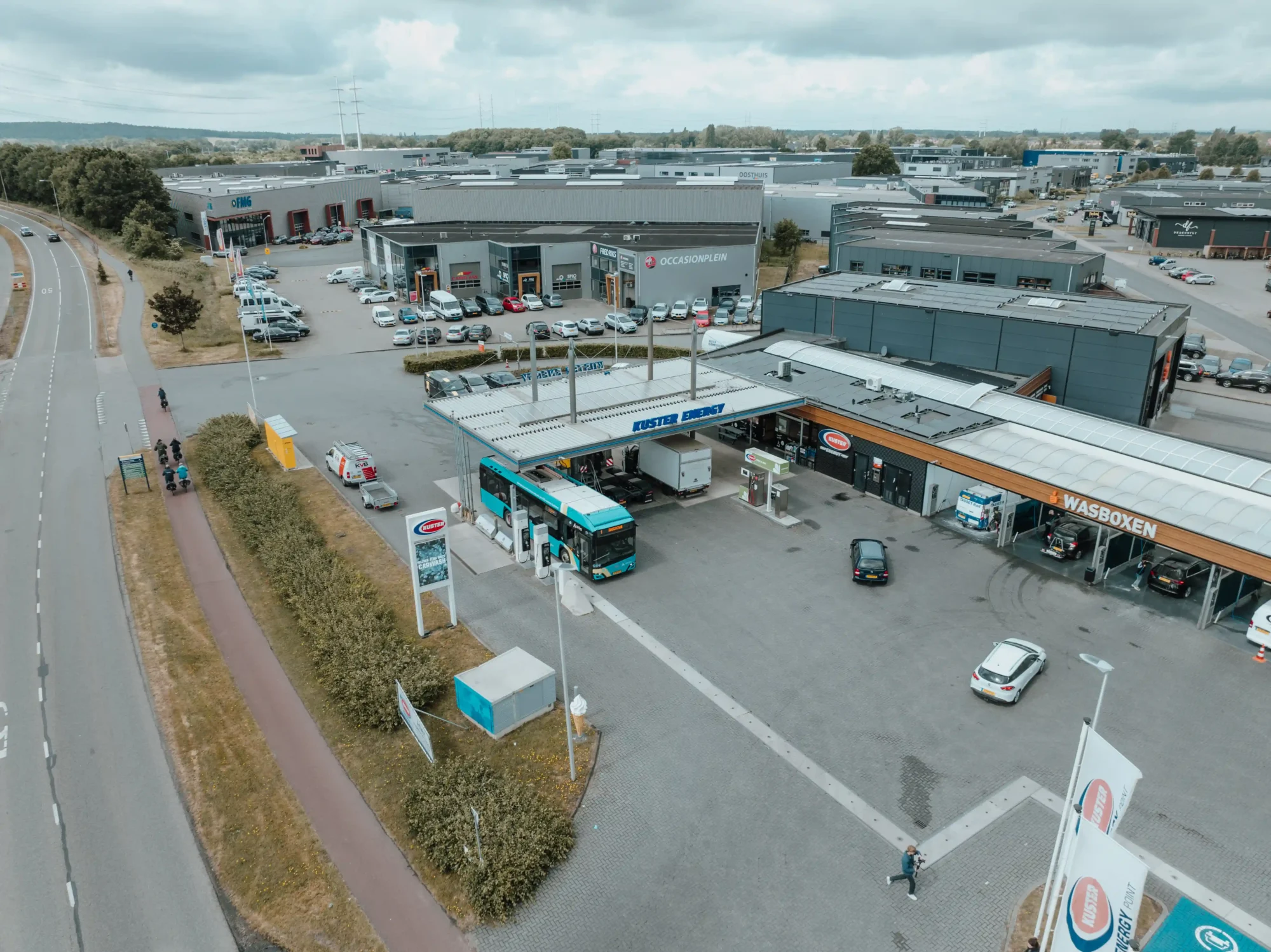A Resato Hydrogen Technology refueling station for hydrogen buses